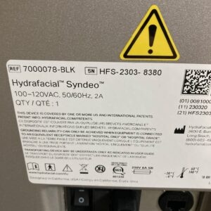 2023 Hydrafacial Syndeo - Technical Info